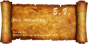 Bot Veronika névjegykártya